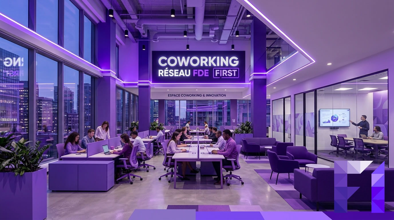 Équipe en coworking